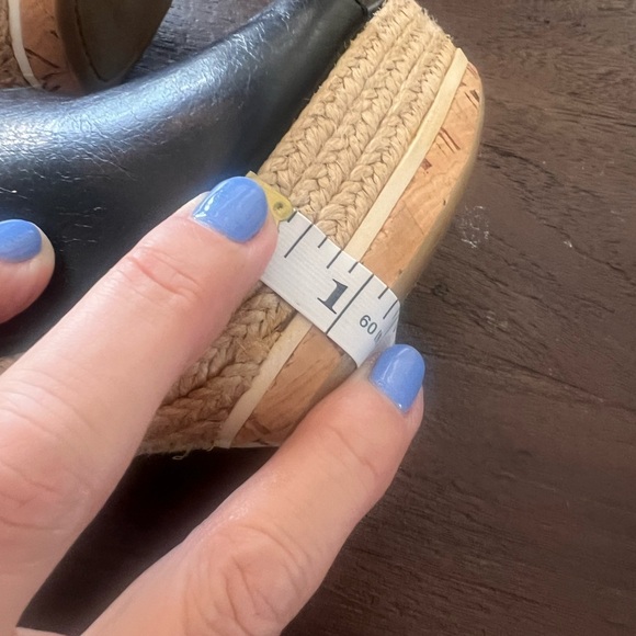 PRADA 36.5 Heel, slide, clog, espadrille cork, rope, leather.mule. - Picture 14 of 14